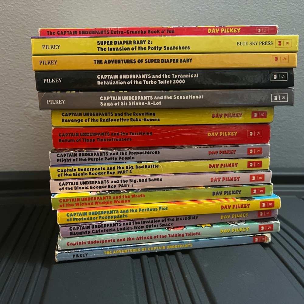 Captain Underpants Books Lot of 15